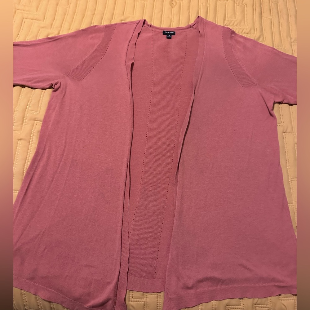 Torrid size 3 Pink Cardigan